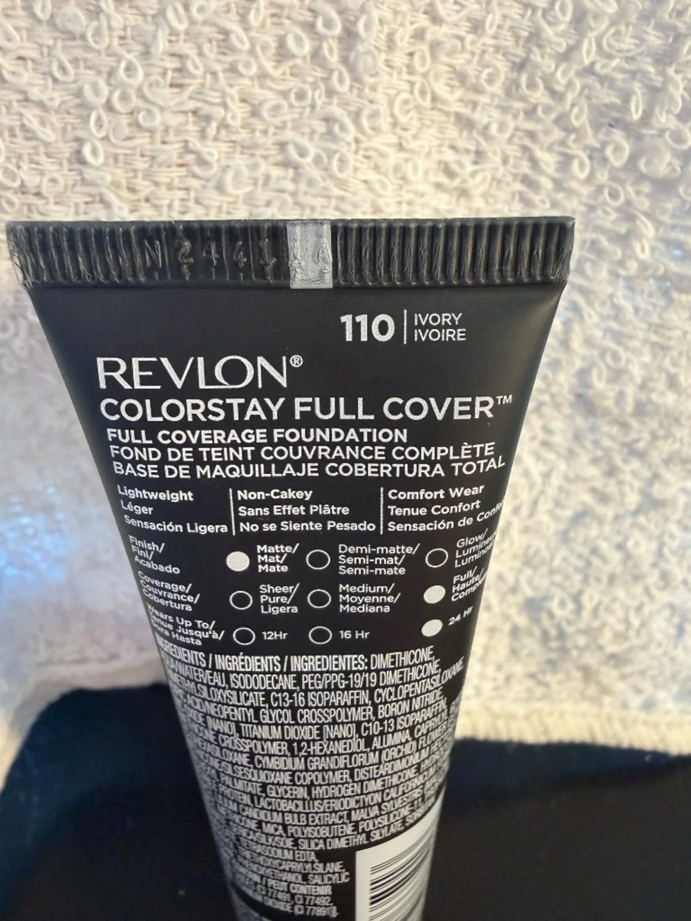 Revlon ColorStay Full Cover Foundation 110 Ivory 1 oz Sealed